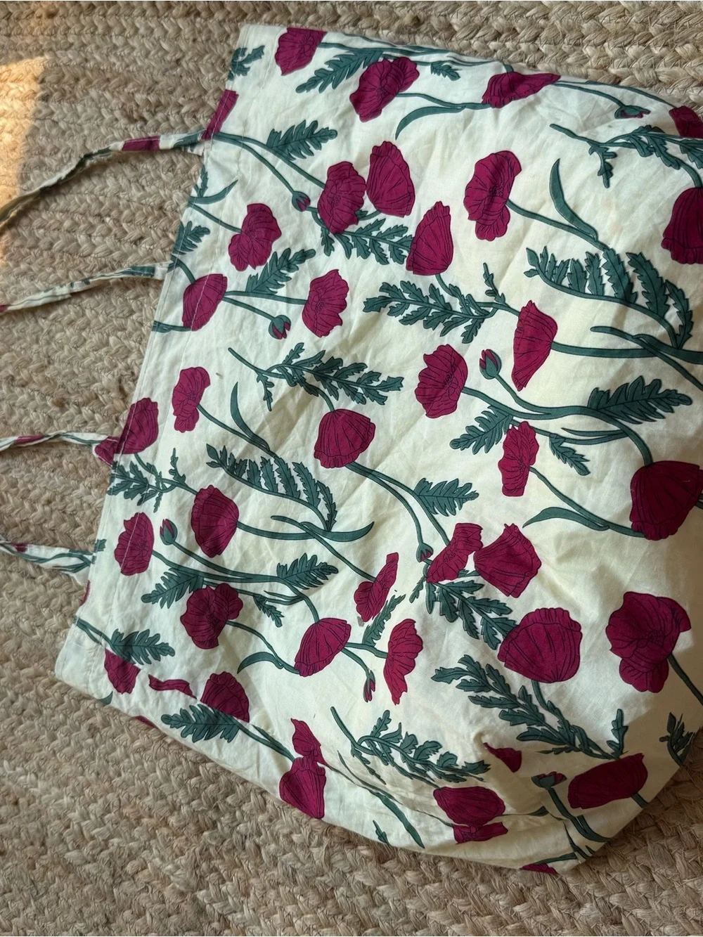 Sozakka & Flower Tote Floral Fabric Purse Hippie 90s Y2K Boho Coastal Cowgirl